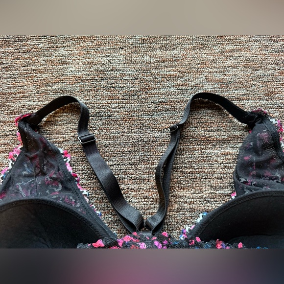 Torrid Curve Lightly Lined Rainbow Leopard Lace XO Front Bralette Size 2 - Picture 5 of 8